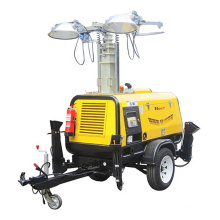 SWT HVP4000 Mining Trailer Mounted Hydraulic Mast Mobile lighting tower